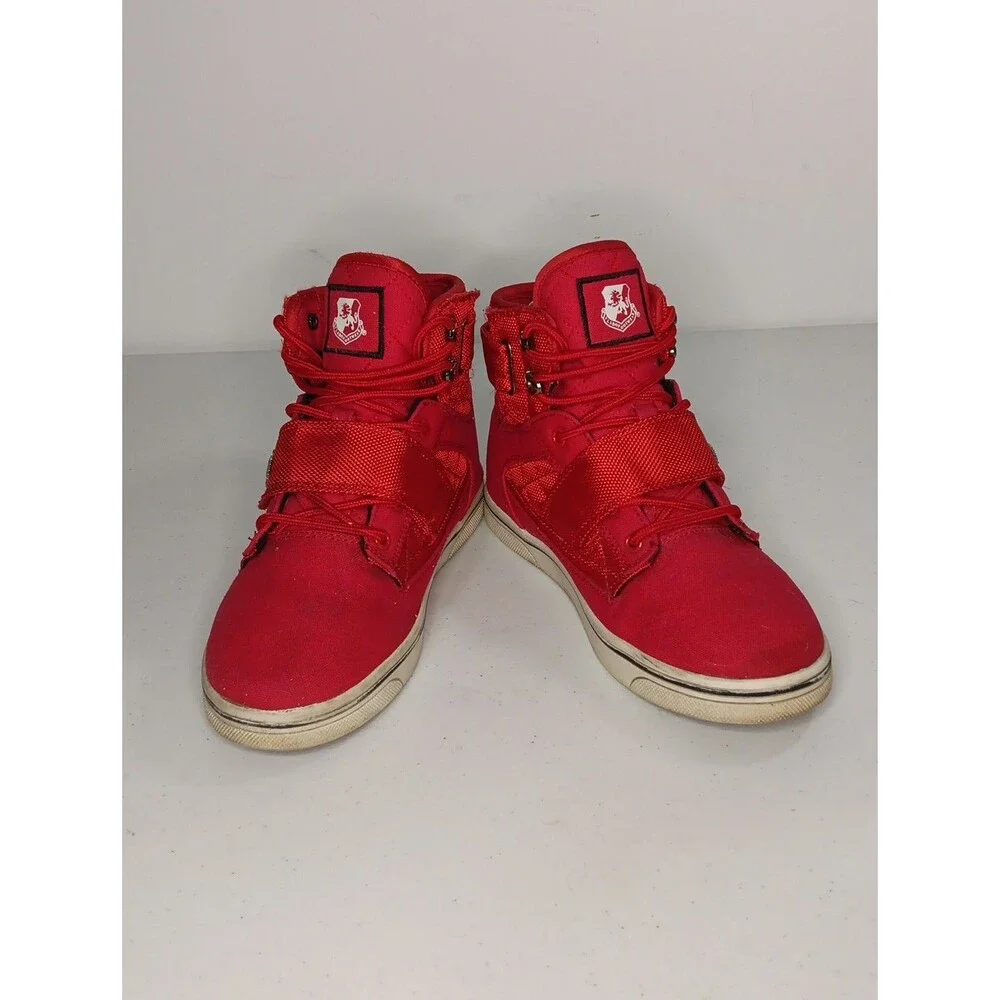 Vlado Atlas II Red Mono Footwear Size US 4 High Top Men’s Shoes Basketball